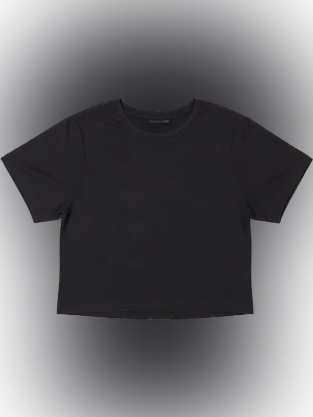 SET- Black Crewneck Tee and Biker Shorts
